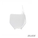 UFO Numberplate KX125/250 03-08 / KXF250 04-08 / KXF450 06-08 / RMZ250 04-06 WHITE