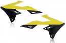 UFO Radiator Scoops RMZ250 19-26 / RMZ450 18-26 Yellow/Black