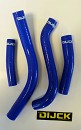 DIJCK Radiator Hose Kit YZF250 19-23 BLUE