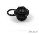 WORKS CONN. Oil filler Plug YZ125/250 / YZF250/450 BLACK