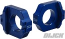 WORKS CONNECTION Axle Blocks CR+F 02-.. BLUE
