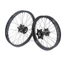 DIJCK Wheelset KTM SX/SXF 15-21 / GASGAS MC/FC 21-.. 21x1.60 / 18x2.15 Black Rim, Black Hub, Silver Spokes